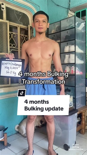4 Months Bulking Transformation | Workout Routine and Nutrition Guide