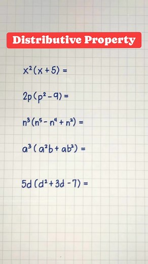 ALGEBRA REVIEW: Distributive Property #mathlove #mathematics #algebra #maths #math #learnmath #basicmath #mathtutor #tutorial #educational #fyp #viralreelsfb | Math Love