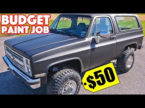 $50 DIY PAINT JOB on a Crusty K5 Blazer (Surprisingly Good Results!)