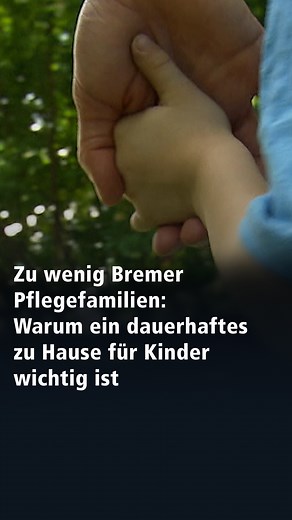👪 In Bremen gibt es zu wenige Familien, die Pflegekinder dauerhaft bei sich aufnehmen. Gleichzeitig wird der Bedarf immer größer. Für die Kinder kann das schwere Folgen haben. 🫤❤️‍🩹 | buten un binnen