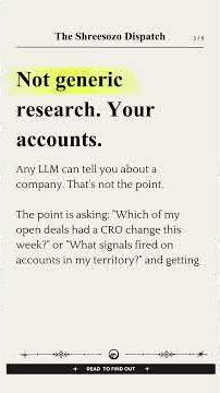 Salesmotion's MCP Server Killed Manual Sales Research #agenticai #ainews #technews #innovation