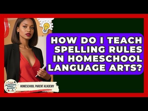 How Do I Teach Spelling Rules In Homeschool Language Arts? - Homeschool Parent Academy