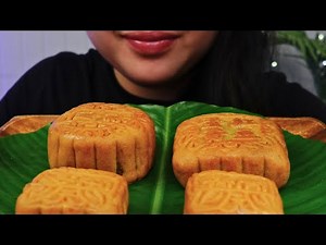 ASMR | TRYING MOON CAKES | Eating sounds No talking