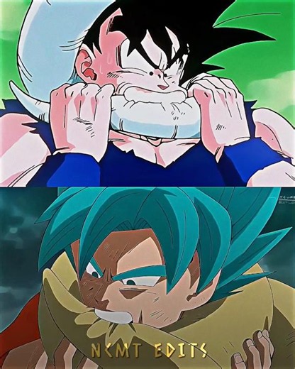 Goku Bites Frieza's Tail (DBZ and DBS) 💀 #shorts #viral #edit