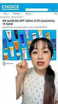 Choice SPF tests #spf #sunscreen