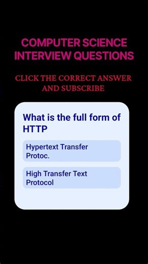 Computer Science interview Questions