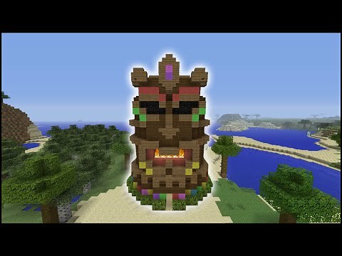 Minecraft Tutorial: How To Make A Tiki Head House