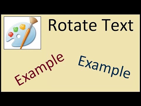 How to Rotate Text in MS Paint (Even Under 90°)