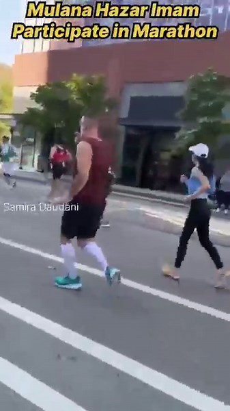 Maulana Hazar Imam 👌🏃 Participate in World Marathon