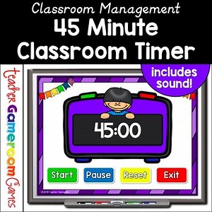 Classroom Timer - 45 Minutes | Time Management | Visual Timer | Digital Resource