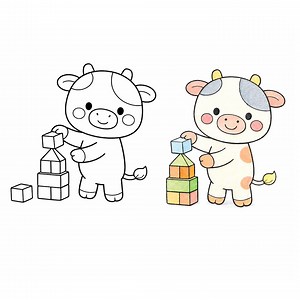 Cow Coloring Pages for Kids Ages 3-6 | Easy Printable Pdf | Cute Cow Coloring Book | 30 Pages - Etsy