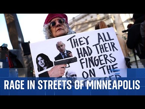 'You murdered a mother yesterday': Minneapolis protests against Trump's migrant crack down
