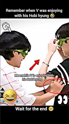 V was enjoying with his Hobi hyung 🤣😂 ll BTS funny moments 😂#btsv #bts #btsarmy #shorts #love #funny