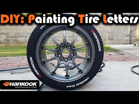 DIY: How to Paint Tire Lettering