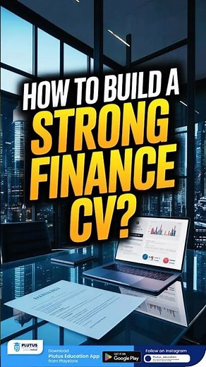 How to Build a Strong Finance CV 💼🔥 | Step-by-Step Guide #plutuseducation #startup #business