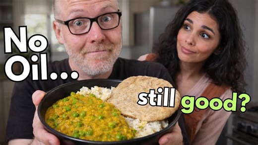 Is Rainbow Plant Life’s red lentil curry still great with no oil? WFPB family taste test