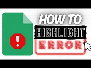 Google Sheets: Conditional Formatting to Highlight Errors (Custom Formula)