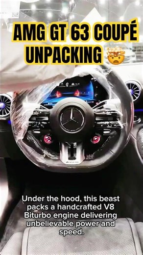 AMG GT 63 COUPÉ UNPACKING & CRAZY SOUND CHECK 🤯🔥 #luxurycars #automobile #shorts