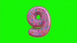 Download Numbers on a green background for free