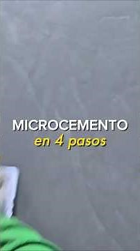 Microcement Installation in 4 Steps