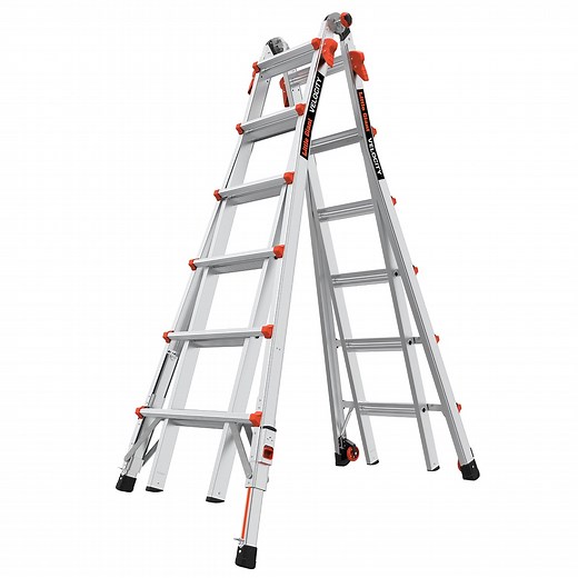 Little Giant M26 Multi-Position Ladder with Leg Levelers , Type IA - 300 lbs. Rated, Aluminum, 15426-801