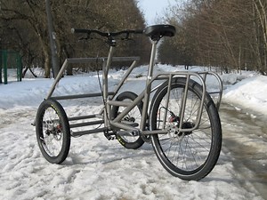 Our first titanium demountable cargo trike