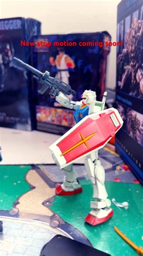 Gundam Stop Motion Sneak Peek 👀 #Gundam #StopMotion #actionfigure #stopmotion #toyphotography