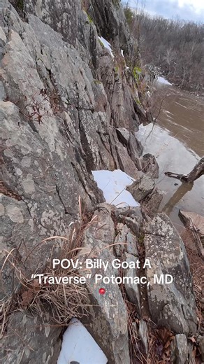 Billy Goat A “Traverse” section in Potomac, MD Shot on DJI Action 6 #billygoat #hiking #greatfalls #potomac #dc