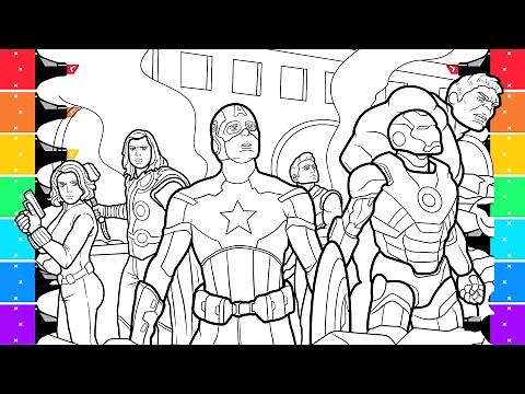 Coloring Avengers Superhero Coloring Pages | Marvel Superheroes