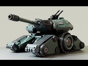 Tank concept modeling. Maya 2025.