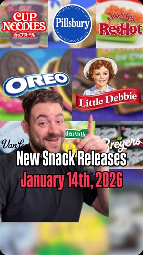 Here are some more new snack releases coming out right now for January and beyond! Items to be in the lookout for include Cup Noodles Chicken Wing ramen flavors, Spicy Buffalo with Ranch, Lemon Pepper, and Garlic Parmesan, with preorders starting now and Walmart exclusivity later this month, Pillsbury stuffed mini bagels, frozen Bagelfuls-style bites with Strawberry and Cinnamon cream cheese, first time available in retail after being foodservice-only, SkinnyPop Roasted Garlic Butter popcorn, pr