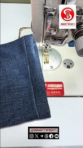 How to Hem Jeans Professionally with Original Hem | Easy Sewing Tutorial 🧵✂️