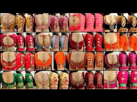 New Tendy simple blouse back neck design balauj ki dizain stitching katting design baju dijainsleeve