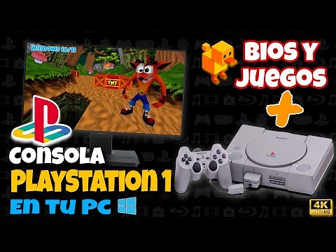 JUEGOS de PS1 en tu PC! El MEJOR EMULADOR PSX con BIOS + JUEGOS! DUCKSTATION Configuración