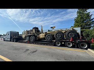CRST RGN Heavy Hauling‼️➕4Day Military 🫡 Project ➕$7900 on 540 Loaded Miles 💪💵