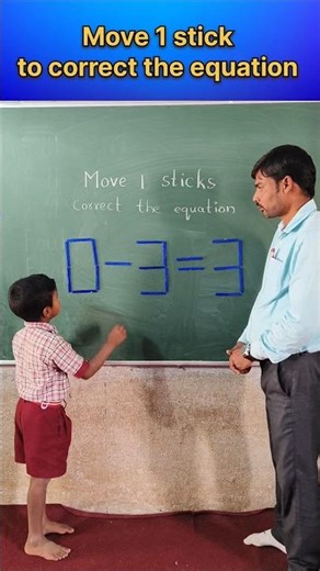 Move 1 stick to correct the equation | Teacher Innovation Ideas #challenge #maths #mathlogic #school