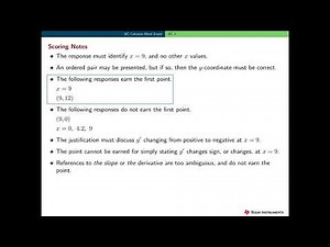 2020 AP Calculus BC1 Solutions, Concepts and Scoring Guidelines: Parts A–B