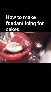 How to make fondant icing for cakes.