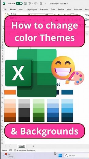 Boost Your Excel Skills: Vibrant Worksheets with Color Themes