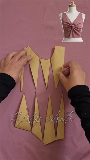 How to Make a Twisted Front Bodice Pattern #sew #sewingtutorial #sewingtips #sewingtrick | Wilis idrati