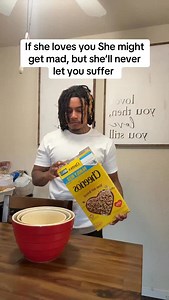 Was finna buss the cereal down though . . . . #couplecomedy #couplehumor #relatable #explorepages #marriedlife | LMB Letrece