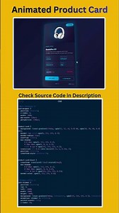 Modern Product Card UI Animation 🔥 | HTML CSS JavaScript Interactive Card