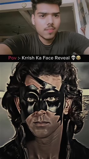 ⚔️𝓼𝓱𝓾𝓫𝓱𝓪𝓶⚔️ on Instagram: "Krrish ka face Reveal 🤣🤣.. . . @x__shubham_35 . #x_shubham_35 #trending #virałreels"