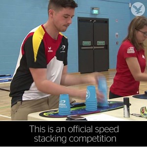 128K views · 98 shares | 'Speed stacking' is now a sport and it's oddly mesmerising | The Independent | Facebook