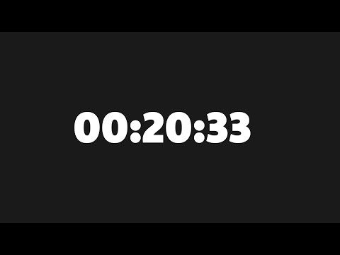 20 Minute 33 Second Timer - (1233/36,000)