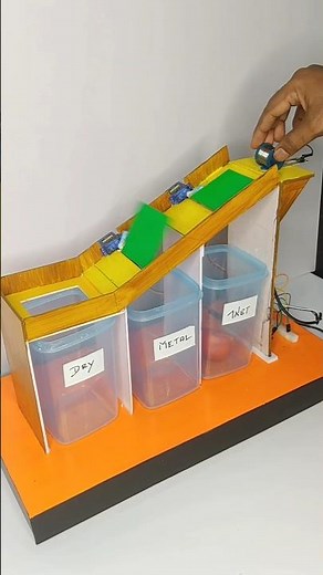 smart waste segregation system | smart dustbin project #schoolproject #science #shorts