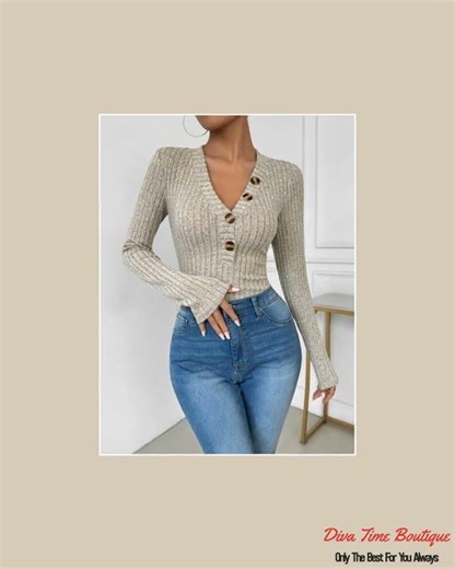Perfee V-Neck Long Sleeve Bodysuit