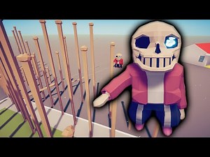 💀SANS vs MOD UNITS in Town Map - Totally Accurate Battle Simulator TABS