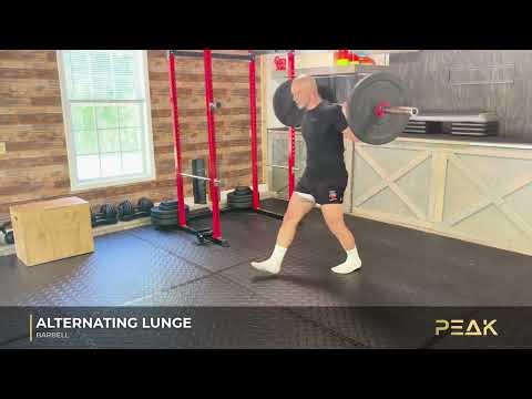 Barbell Alternating Lunge | Lower Body Strength & Control