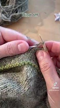 How to bind off in knitting